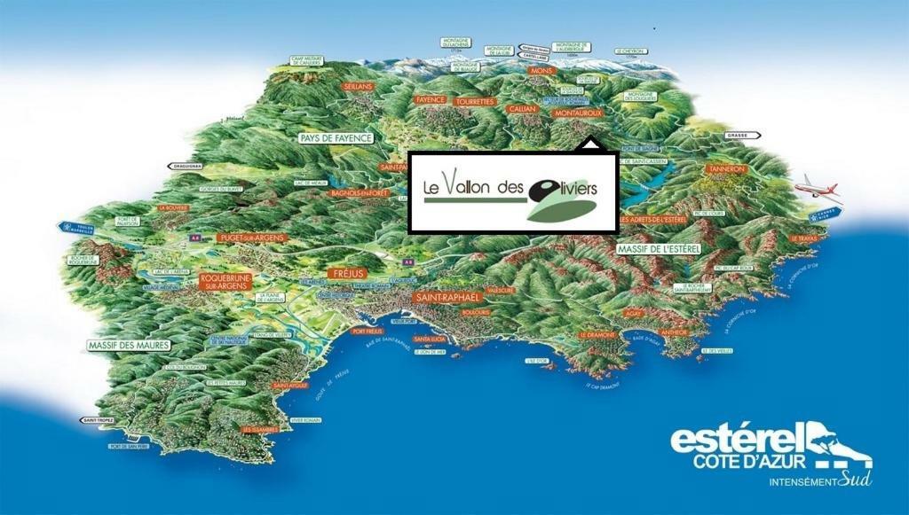Le Vallon Des Oliviers Montauroux Exteriér fotografie